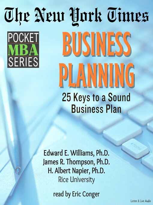 Title details for Business Planning by Edward E. Williams - Available